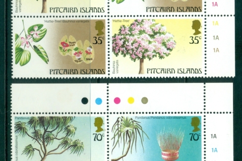 Pitcairn-Is-1983-Local-Trees-Blk-4-MUH-Lot29846