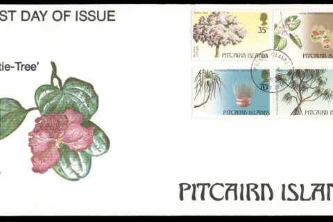 Pitcairn-Is-1983-Trees-FDC