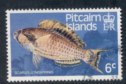 Pitcairn-Is-1984-Pictorials-Marine-Life-Fish-6c-FU