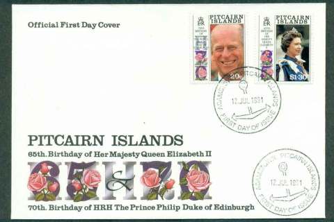 Pitcairn-Is-1991-QEII-60th-Birthday-FDC-lot45774