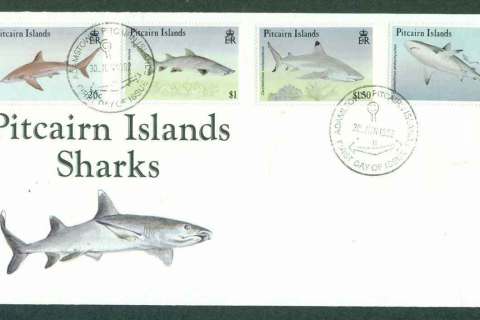 Pitcairn-Is-1992-Pitcairn-Is-Sharks-FDC-lot45786