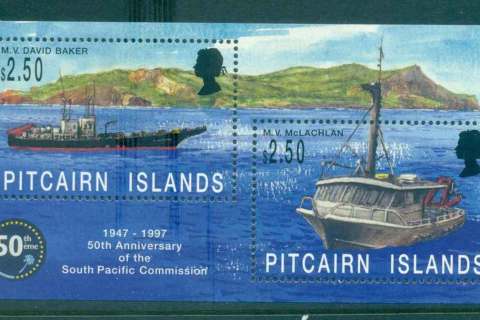 Pitcairn-Is-1997-South-Pacific-Commission-Ships-MS-MUH-lot43340