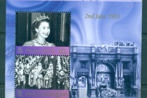 Pitcairn-Is-2003-QEII-Coronation-50th-Anniversary-MS-MUH
