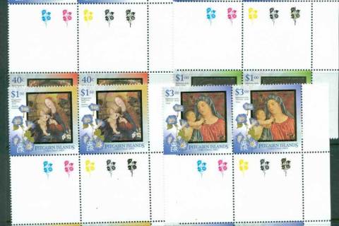 Pitcairn-Is-2003-Xmas-Gutter-Block-4-MUH-lot21453