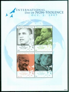 PNG-2009 Intl. Day of Non Violence, Obama, King, Gandhi, Diana MS