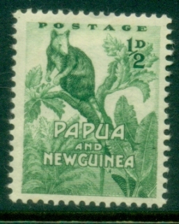 PNG-1952-QEII-Pictorial-0.5d-Tree-Climbing-Kangaroo-MLH