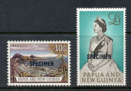 PNG-1961-63-QEII-Pictorials-10-QEII-Specimen-13-5mm-MLHMLH