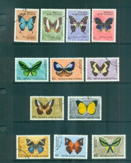 PNG-1966-Butterflies-CTO-lot71048