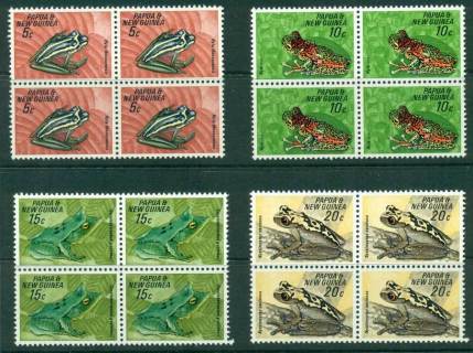 PNG-1968-Frogs-Block-4-MUH-lot21966