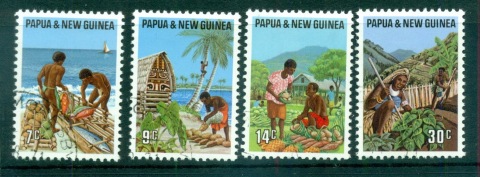 PNG-1971-Food-gathering-CTO-lot71036