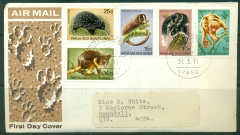 PNG-1971-Wildlife-FDC