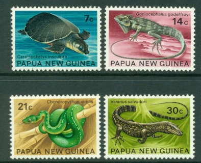 PNG-1972-Reptiles-MUH-Lot15181