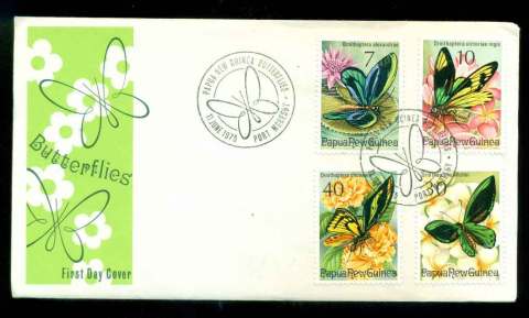 PNG-1975-Butterflies-FDC-lot51629