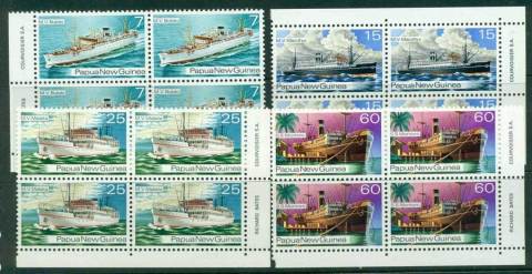 PNG-1976-Ships-Blocks-4-MUH-lot22042