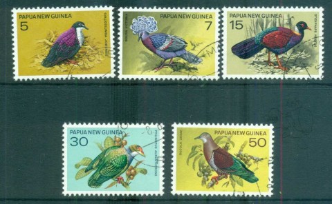 PNG-1977-Birds-CTO-lot71072