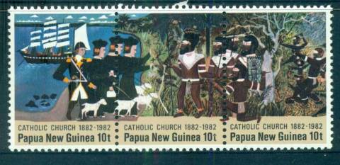 PNG-1982-Catholic-Church-Str-3-MUH-lot572467