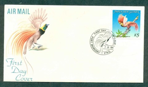 PNG-1984-5K-Bird-of-Paradise-FDC-lot70708