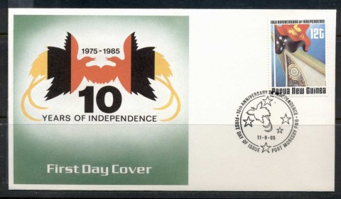 PNG-1985-Independence-10th-Anniversary-FDC