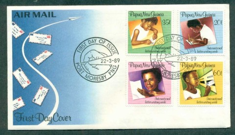 PNG-1989-Letter-Week-FDC-lot70706