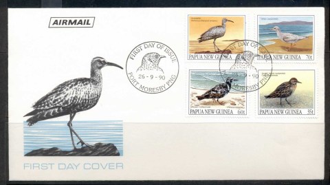 PNG-1990-Birds-FDC