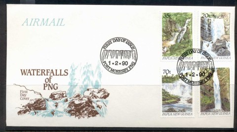 PNG-1990-Waterfalls-FDC