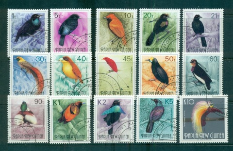 PNG-1991-94-Birds-of-Paradise-CTO-lot71173