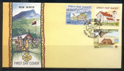 PNG-1991-Churches-FDC