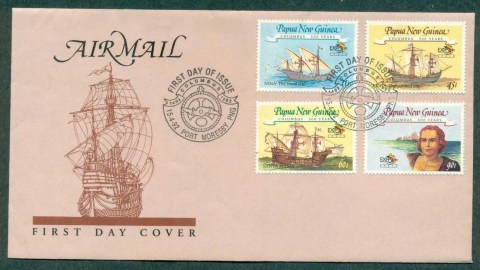 PNG-1992-Columbus-FDC-lot70766