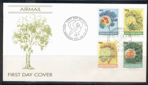 PNG-1992-Flowering-Trees-FDC