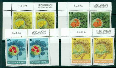 PNG-1992-Flowering-Trees-Pairs-MUH-lot2206