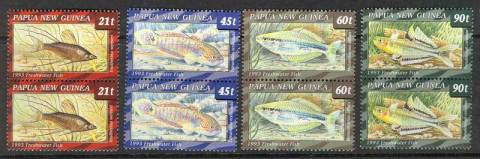 PNG-1993-Freshwater-Fish-Pairs-MUH-Lot10294