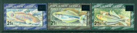 PNG-1995-Fish-Surcharges-3-MUH-lot22082