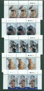 PNG-2003-Clay-Pots-Strip-3-MUH-lot22140