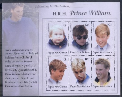 PNG-2003-Prince-William-21st-Birthday-sheetlet-MUH