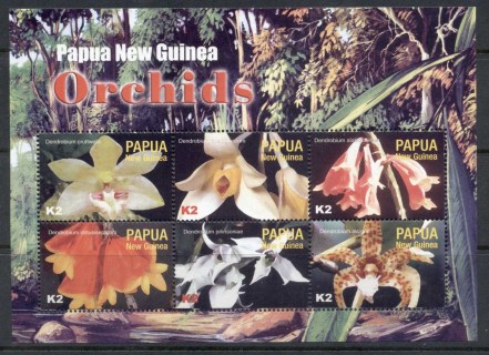 PNG-2004-Flowers-Orchids-sheetlet-MUH