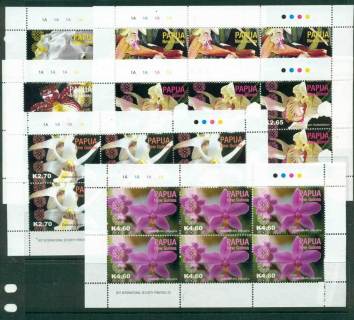 PNG-2004-Orchids-Sheetlets-6-MUH-lot22150