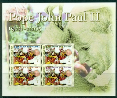 PNG-2005-Pope-John-Paul-II-MS-MUH-Lot20081