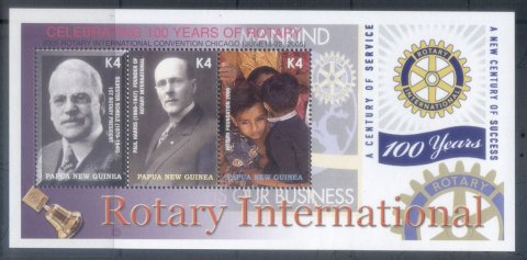 PNG-2005-Rotary-International-Sheetlet-MUH