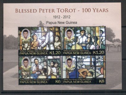 PNG-2012-Blessed-peter-Torot-sheetlet-MUH