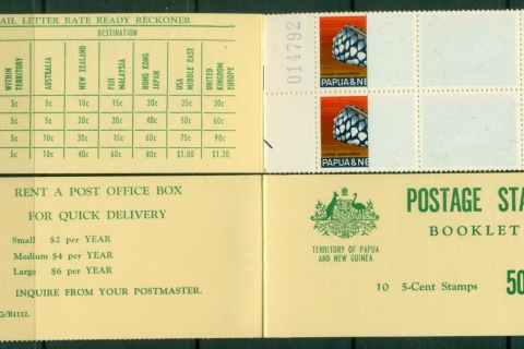 PNG-1970-50c-Booklet-5c-Shell-MUH