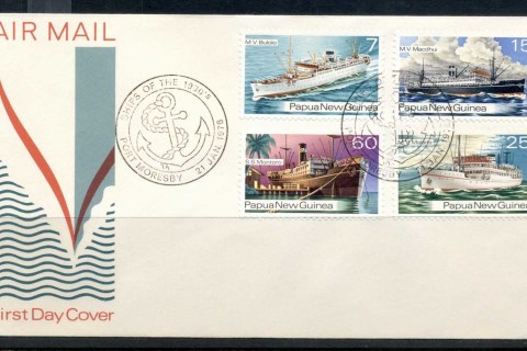 PNG-1976-Ships-FDC