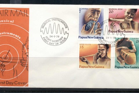 PNG-1979-Musical-Instruments-FDC