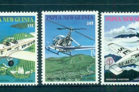 PNG-1981-Missionary-Planes-MUH-lot572454