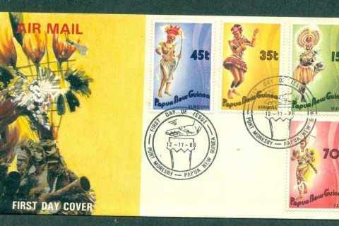 PNG-1986-Xmas-Dancers-FDC-lot70697