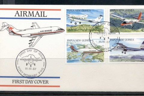 PNG-1987-Aeroplanes-FDC