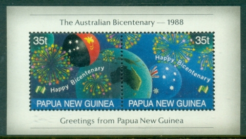 PNG-1988-The-200th-Anniversary-of-the-Australian-Settlement-MS-MUH