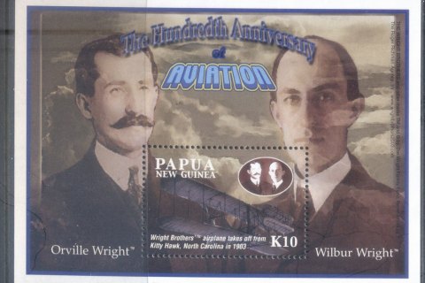 PNG-2003-Powered-Flight-centenary-MS-MUH