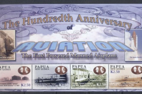 PNG-2003-Powered-Flight-centenary-Sheetlet-MUH