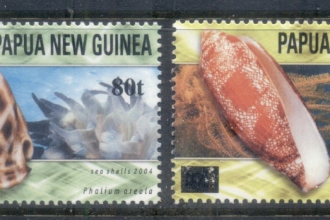 PNG-2006-Shells-Surcharged-MUH