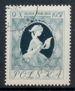 Poland-1957-Stamp-day-CTO